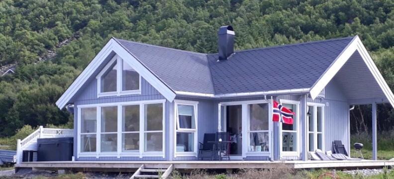 Cabin Panorama Lofoten With Jacuzzi Magic View Offersoya Extérieur photo