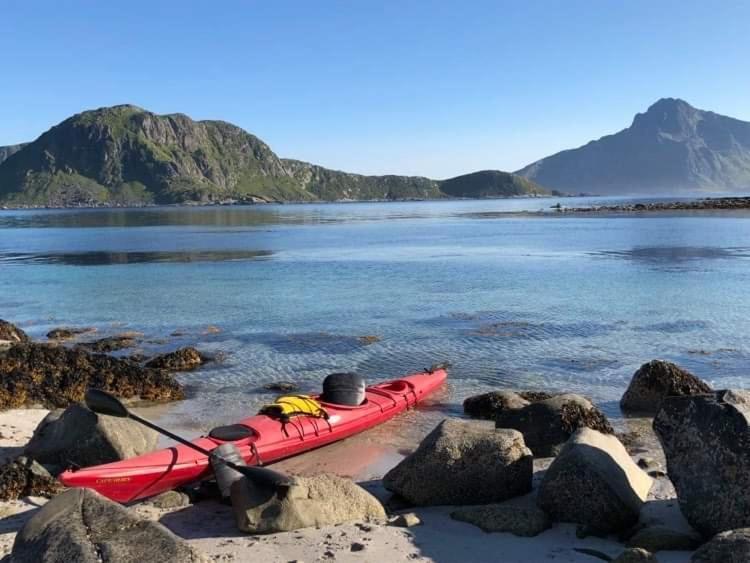 Cabin Panorama Lofoten With Jacuzzi Magic View Offersoya Extérieur photo