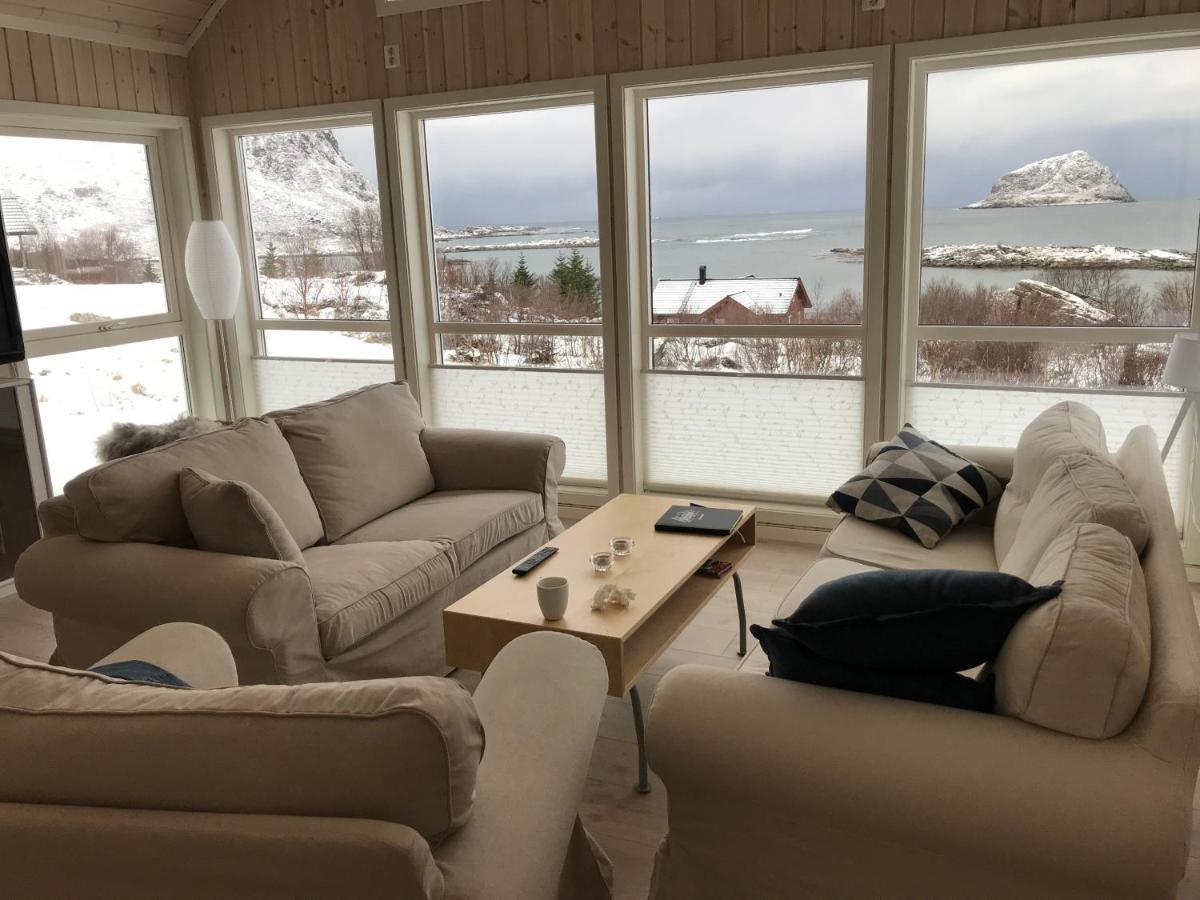 Cabin Panorama Lofoten With Jacuzzi Magic View Offersoya Extérieur photo