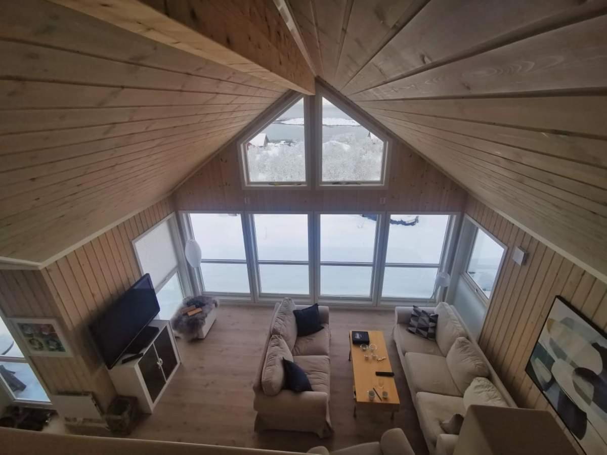 Cabin Panorama Lofoten With Jacuzzi Magic View Offersoya Extérieur photo