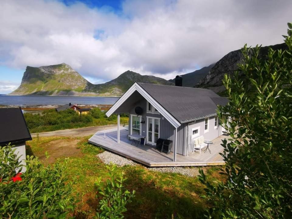 Cabin Panorama Lofoten With Jacuzzi Magic View Offersoya Extérieur photo