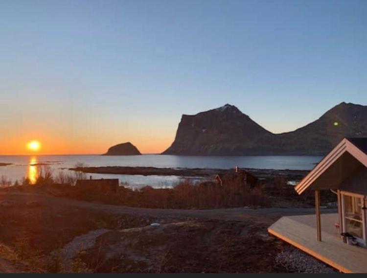 Cabin Panorama Lofoten With Jacuzzi Magic View Offersoya Extérieur photo